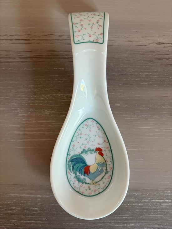 Other - Vintage Spoon Rest George Good By Fabrizio 1985 Rooster Farmhouse Cottage Core